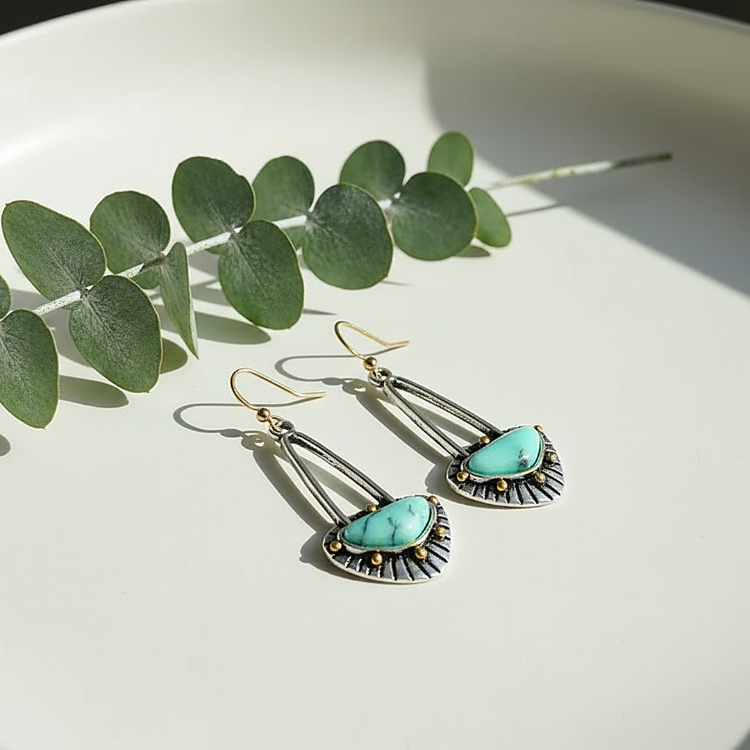 Pendientes Linnea Turquesa