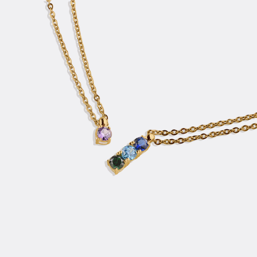 Collana con pietra portafortuna di famiglia