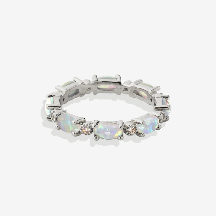 Eternity Fire Opal Ring