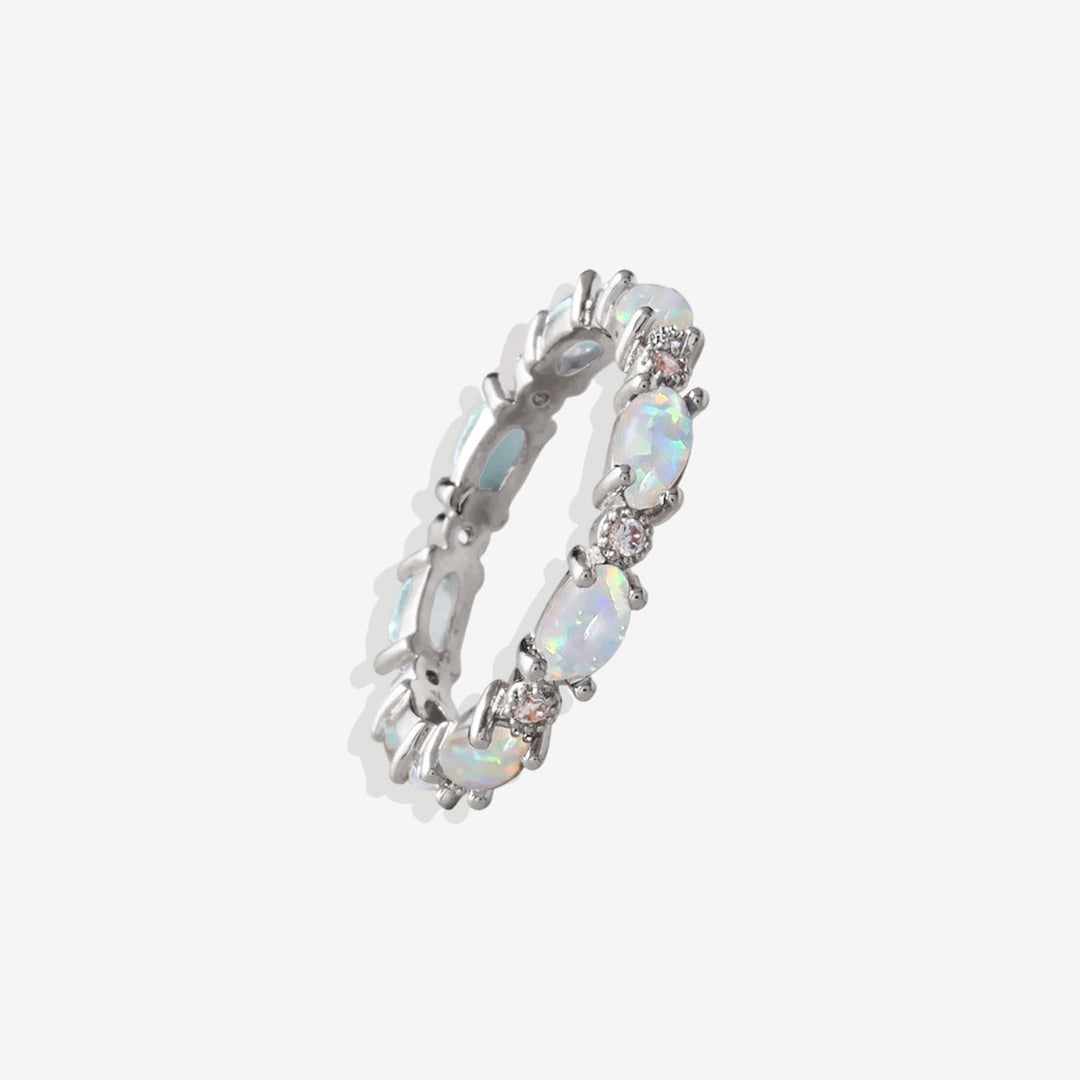 Eternity Fire Opal Ring