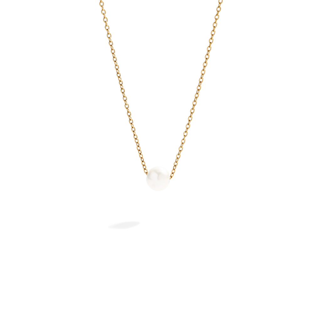 Collar con perla flotante