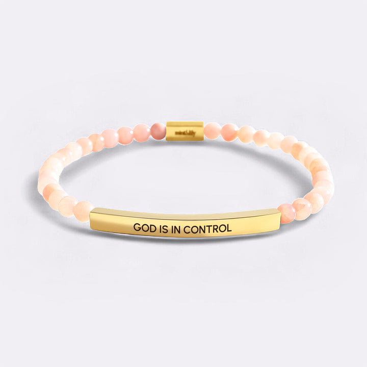 Bracelet Inspire Perlé Dieu Est Aux Commandes