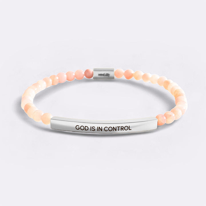 Bracelet Inspire Perlé Dieu Est Aux Commandes
