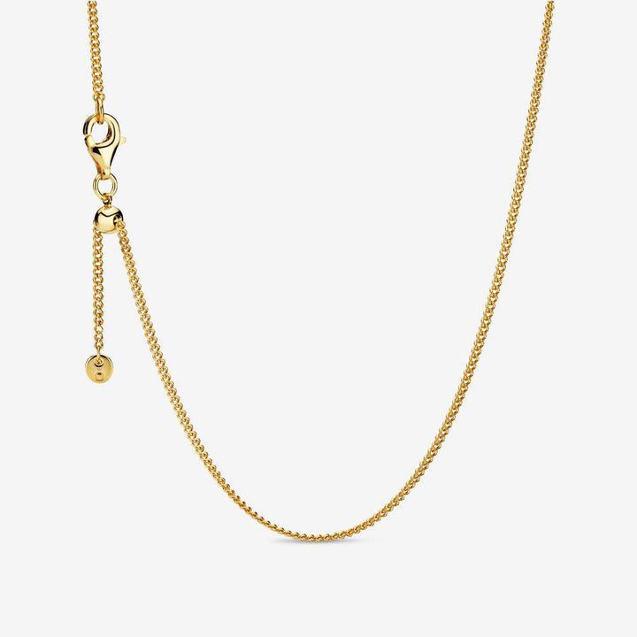 Italian Milano Sterling Silver Adjustable Chain Necklace