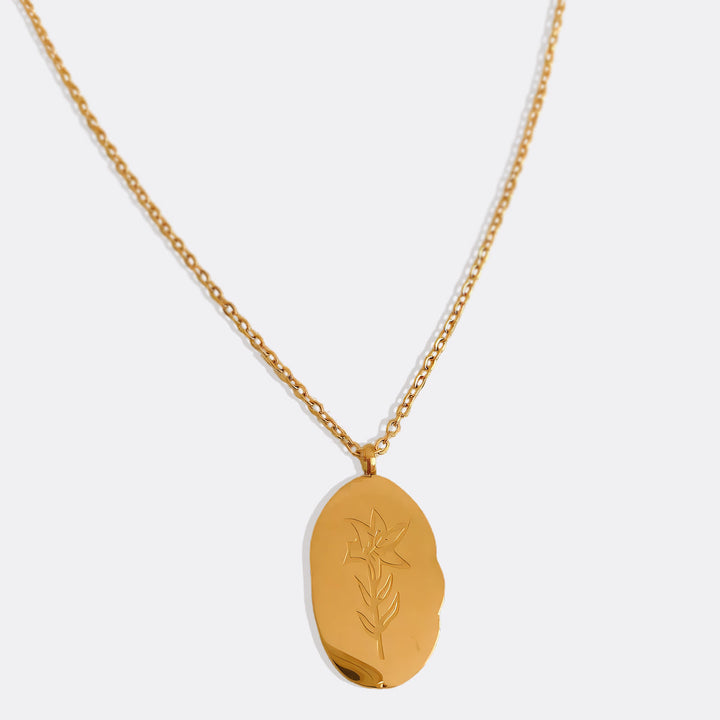 Collier Pendentif Fleur de Naissance Dorée