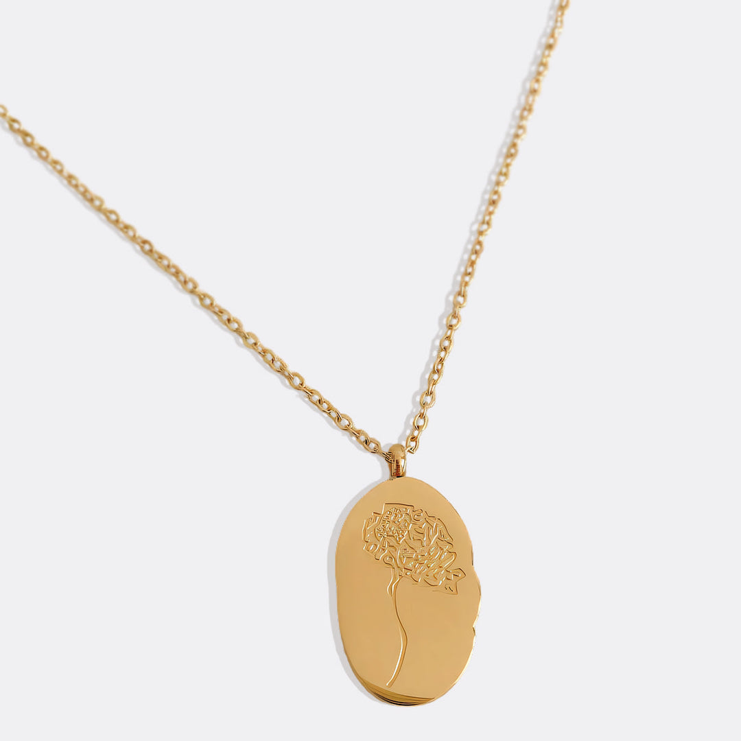 Collier Pendentif Fleur de Naissance Dorée