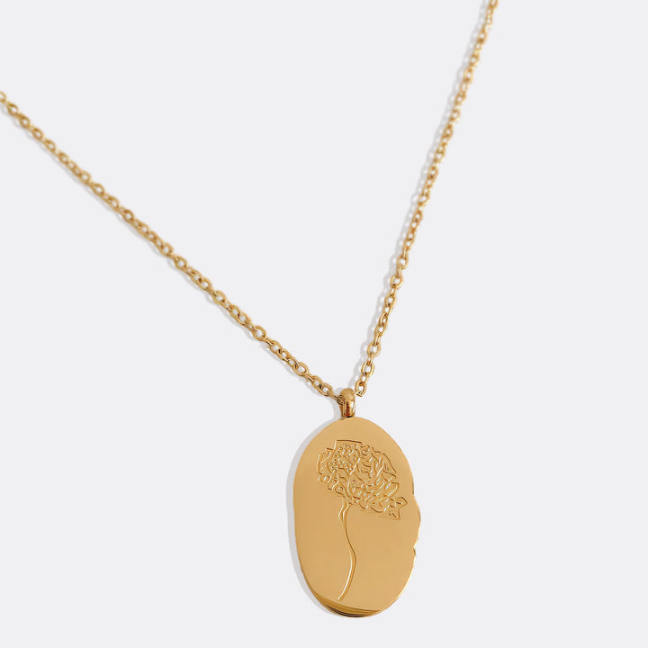 Collier Pendentif Fleur de Naissance Dorée