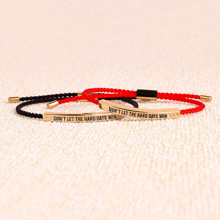 Lad Ikke De Svære Dage Vinde Inspirerende Armbånd