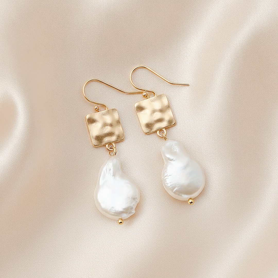 Boucles d’oreilles Adeline en perles