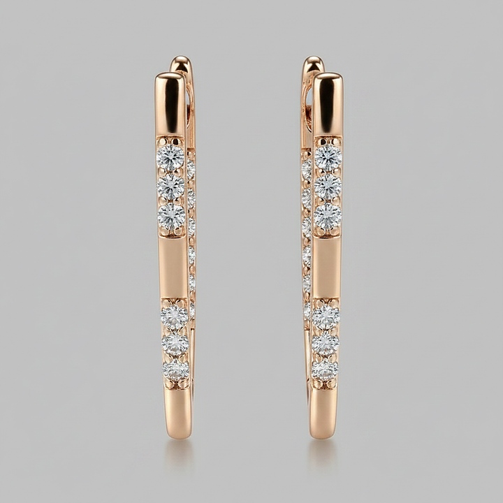 Pendientes Lourdes de circonita