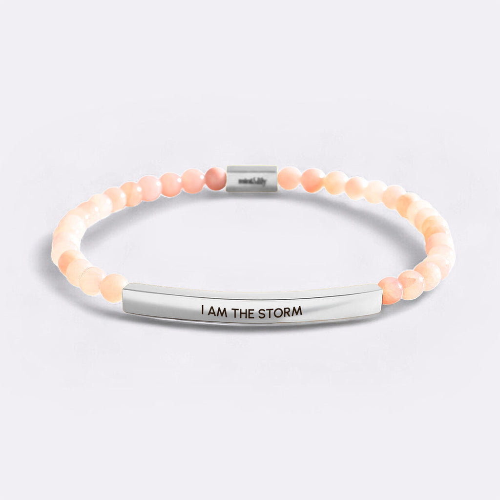 Pulsera Inspiradora de Cuentas "Yo Soy La Tormenta"