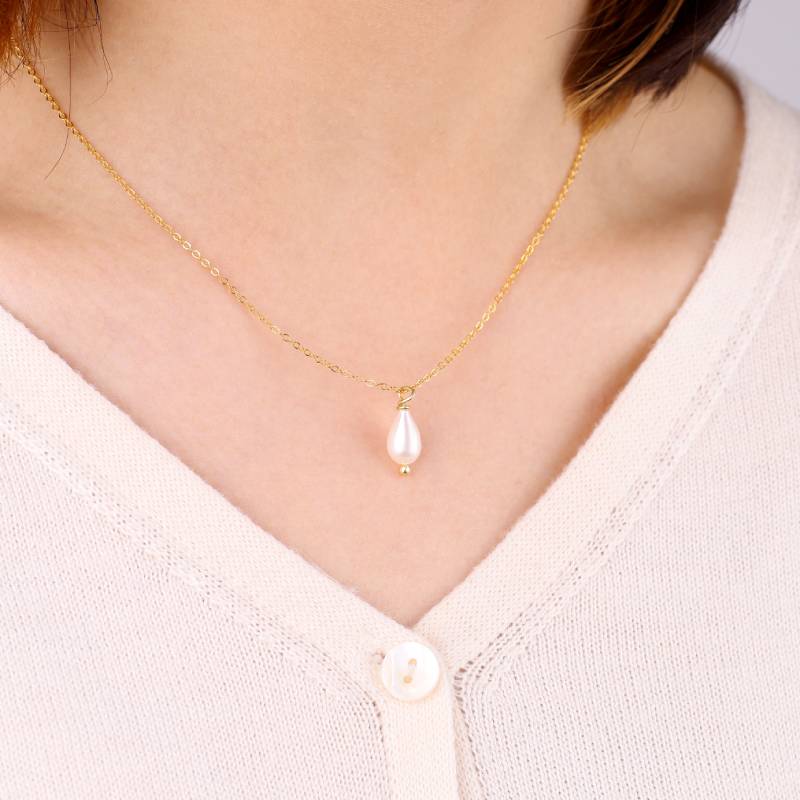 Fijn parelhangertje ketting