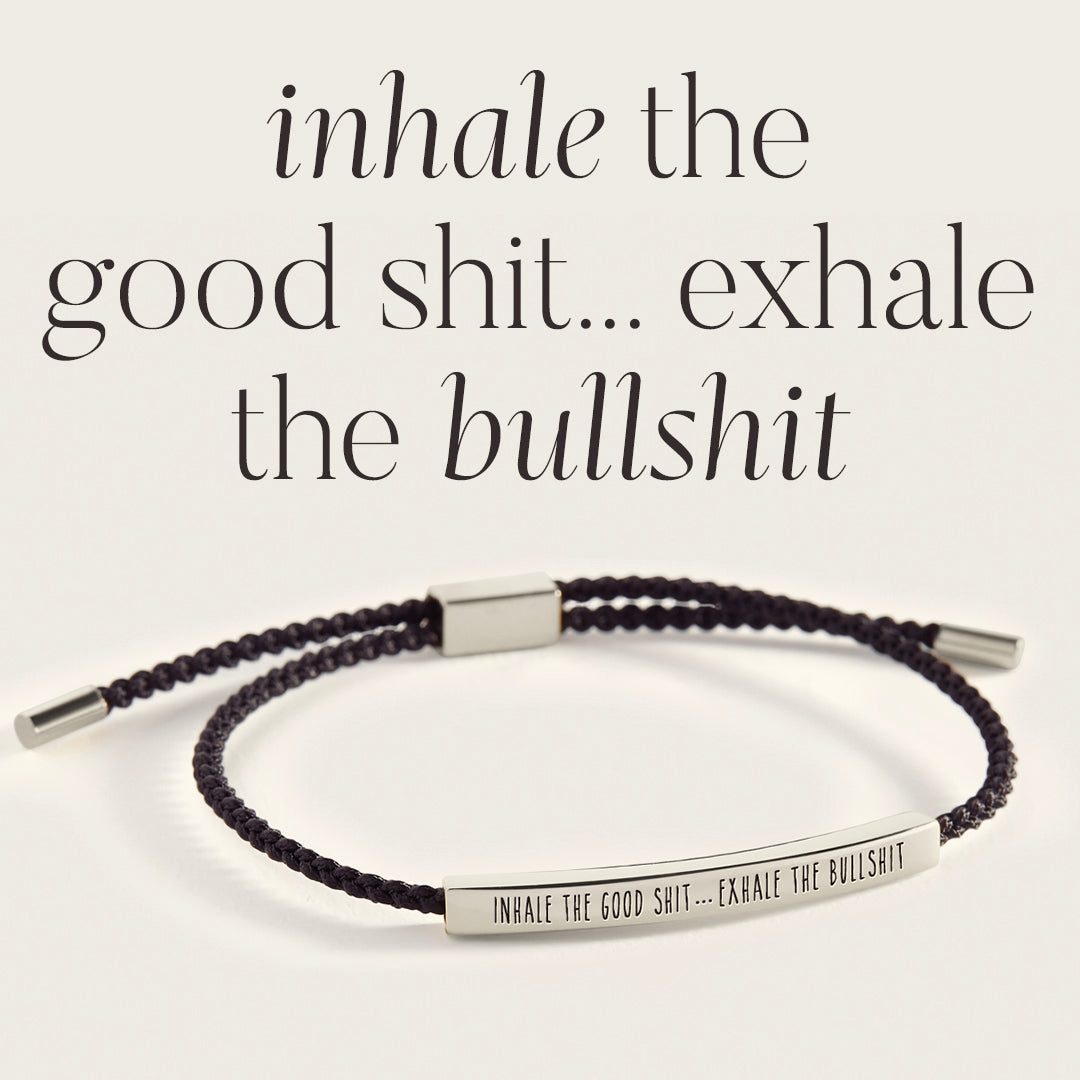 Bracciale Ispiratore Inspira il Buono... Espira le Sciocchezze