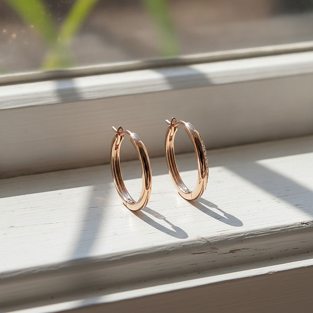 Boucles d’oreilles Sereia en zircone