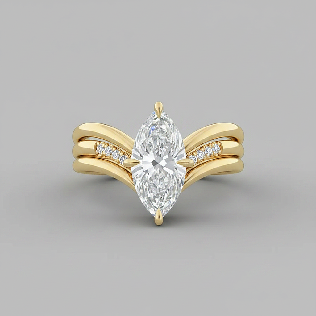 Anello Giselle dorato
