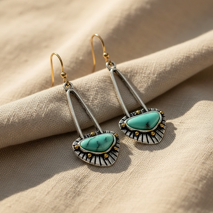 Pendientes Linnea Turquesa