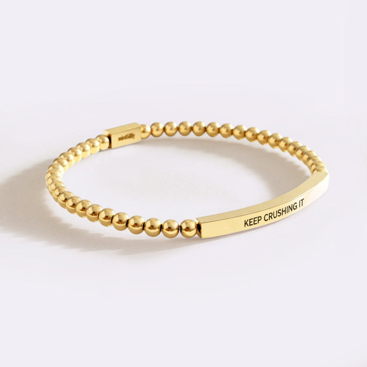 Bracciale Ispirazione con Perline Keep Crushing It
