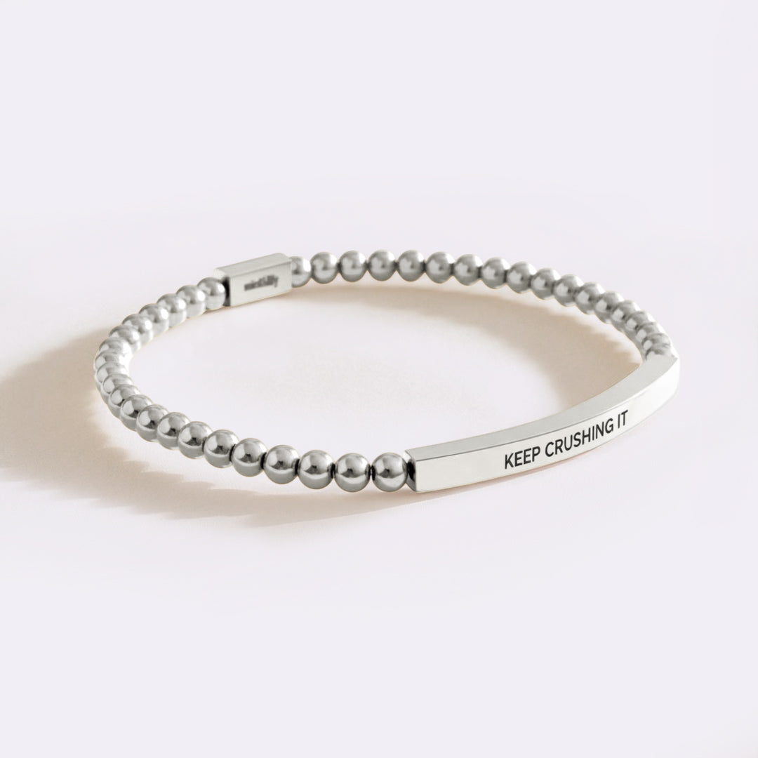 Bracciale Ispirazione con Perline Keep Crushing It