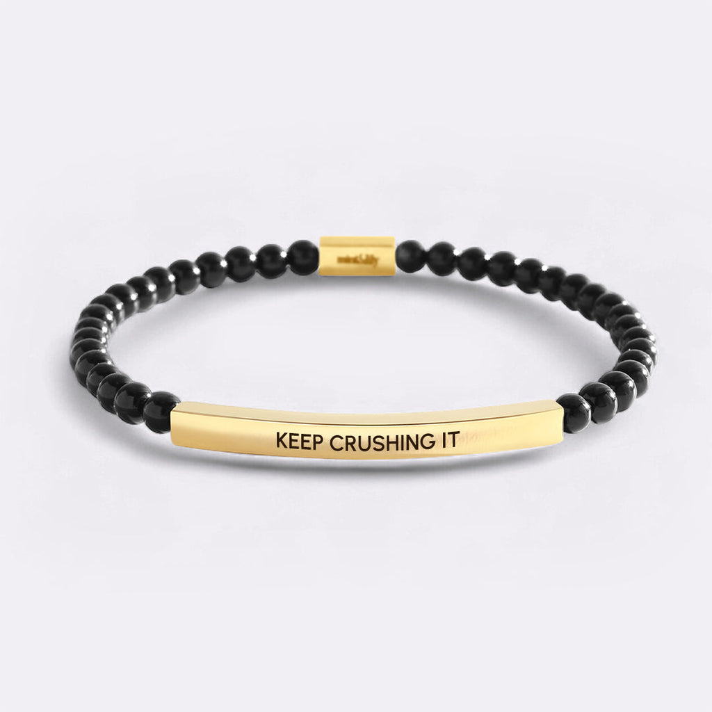 Keep Crushing It Beaded Inspire Bracelet