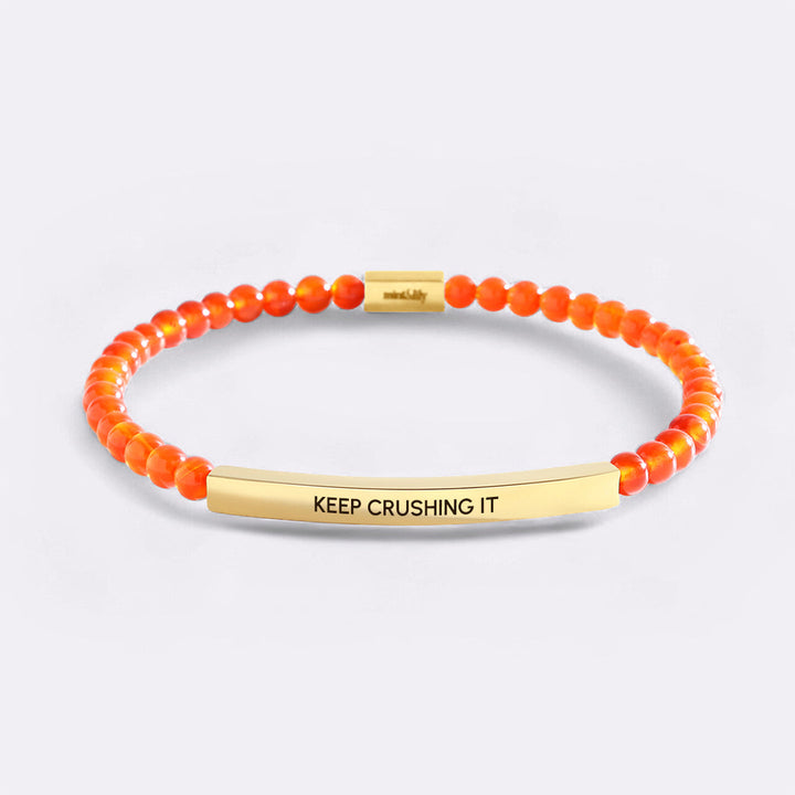Bracciale Ispirazione con Perline Keep Crushing It