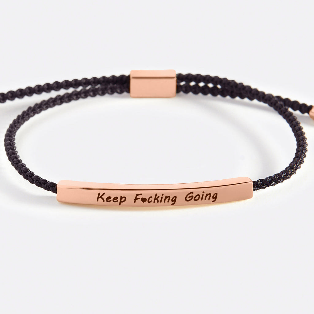 Bracciale Ispirazionale Keep Fcking Going