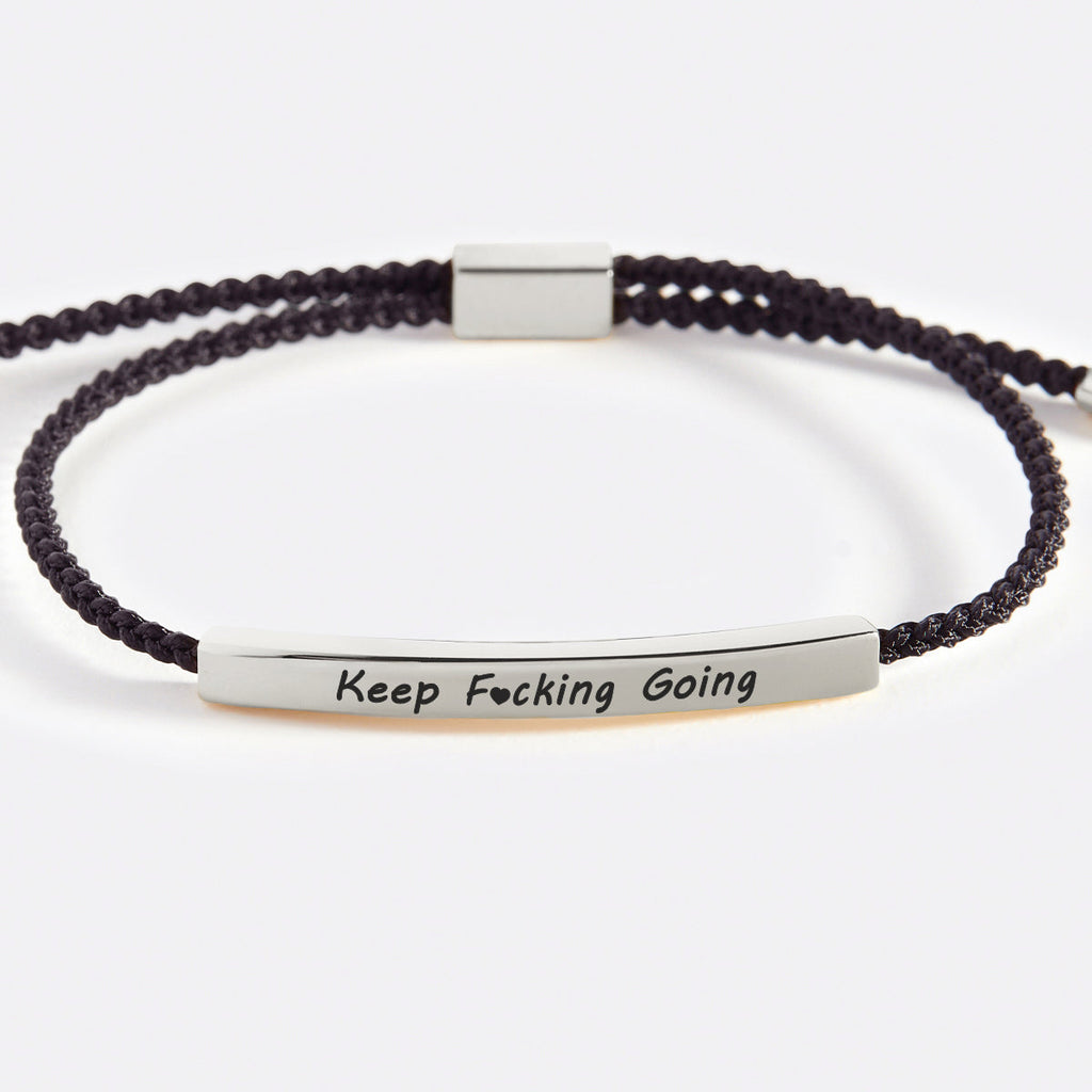 Bracciale Ispirazionale Keep Fcking Going