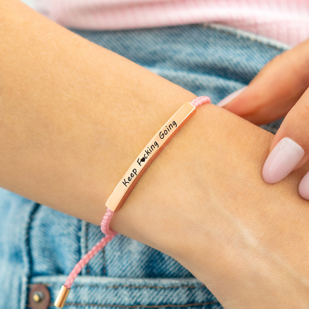 Bracciale Ispirazionale Keep Fcking Going