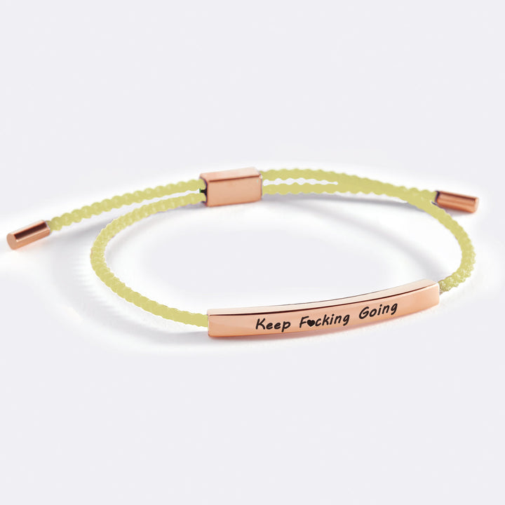 Keep Fcking Going Inspire Bracelet
