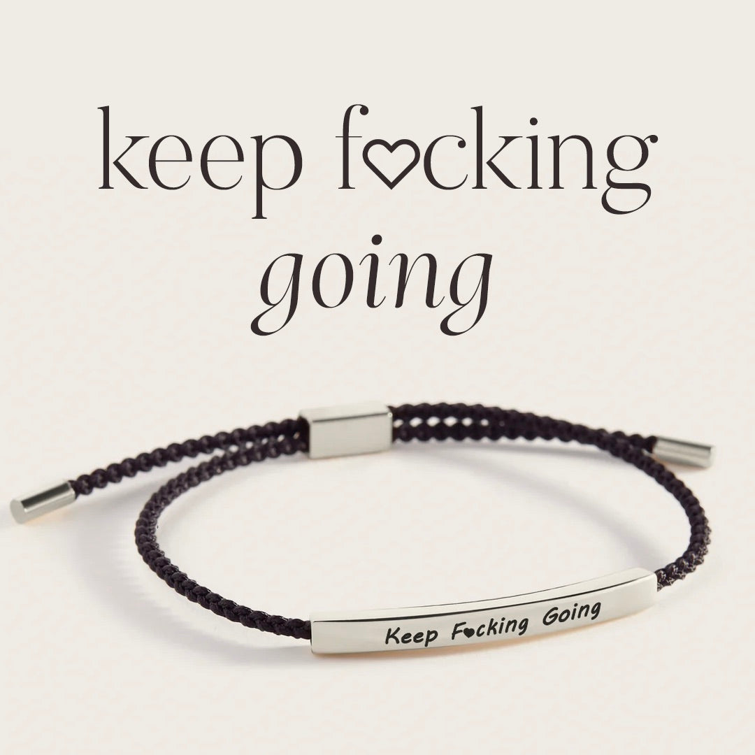 Bracciale Ispirazionale Keep Fcking Going