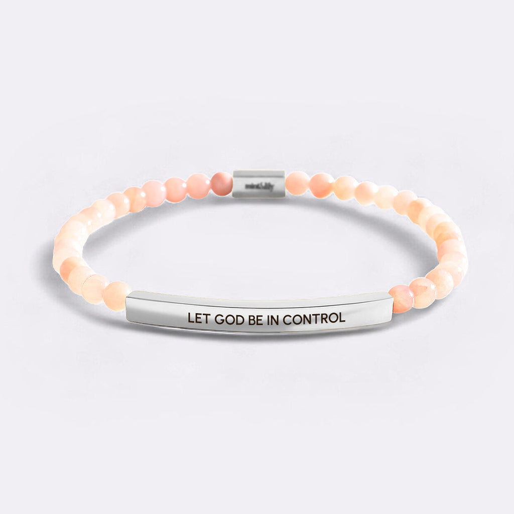 Pulsera Inspiradora de Cuentas "Que Dios Tenga el Control"
