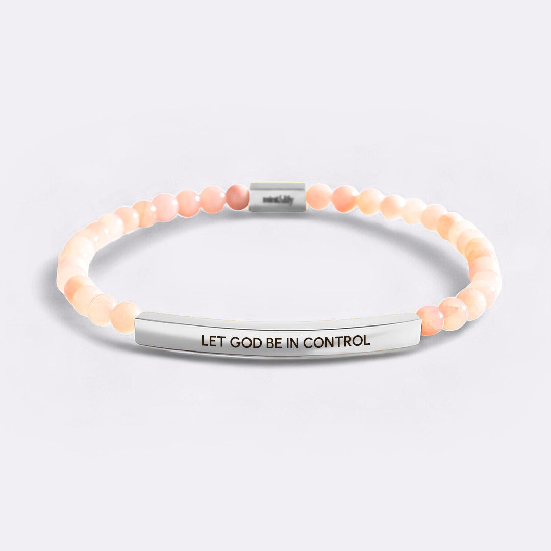 Pulsera Inspiradora de Cuentas "Que Dios Tenga el Control"