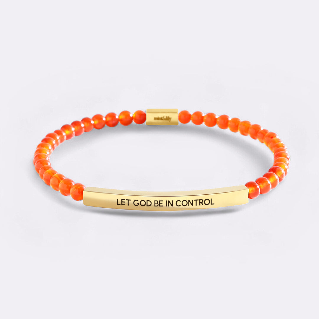 Pulsera Inspiradora de Cuentas "Que Dios Tenga el Control"