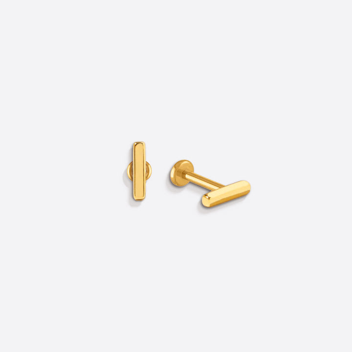 Little Bar Sleeper Flatback Earrings | 16g