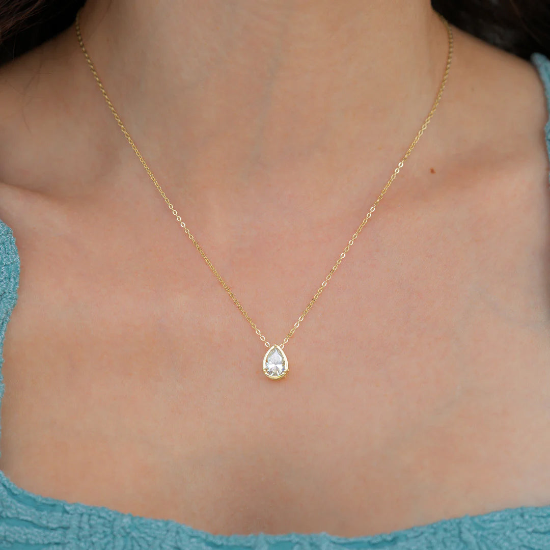 Diamond Teardrop Necklace