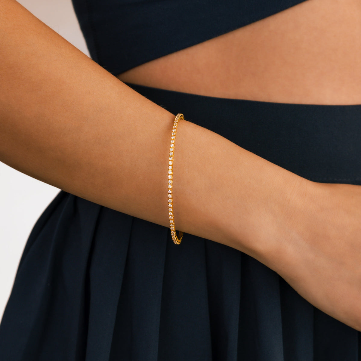 Flexibele Diamanten Tennisarmband
