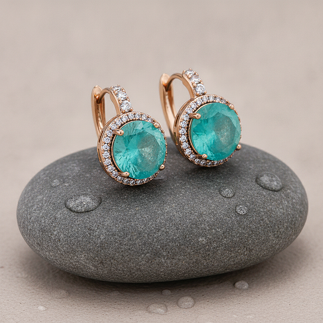 Boucles d’oreilles Giselle en zircone