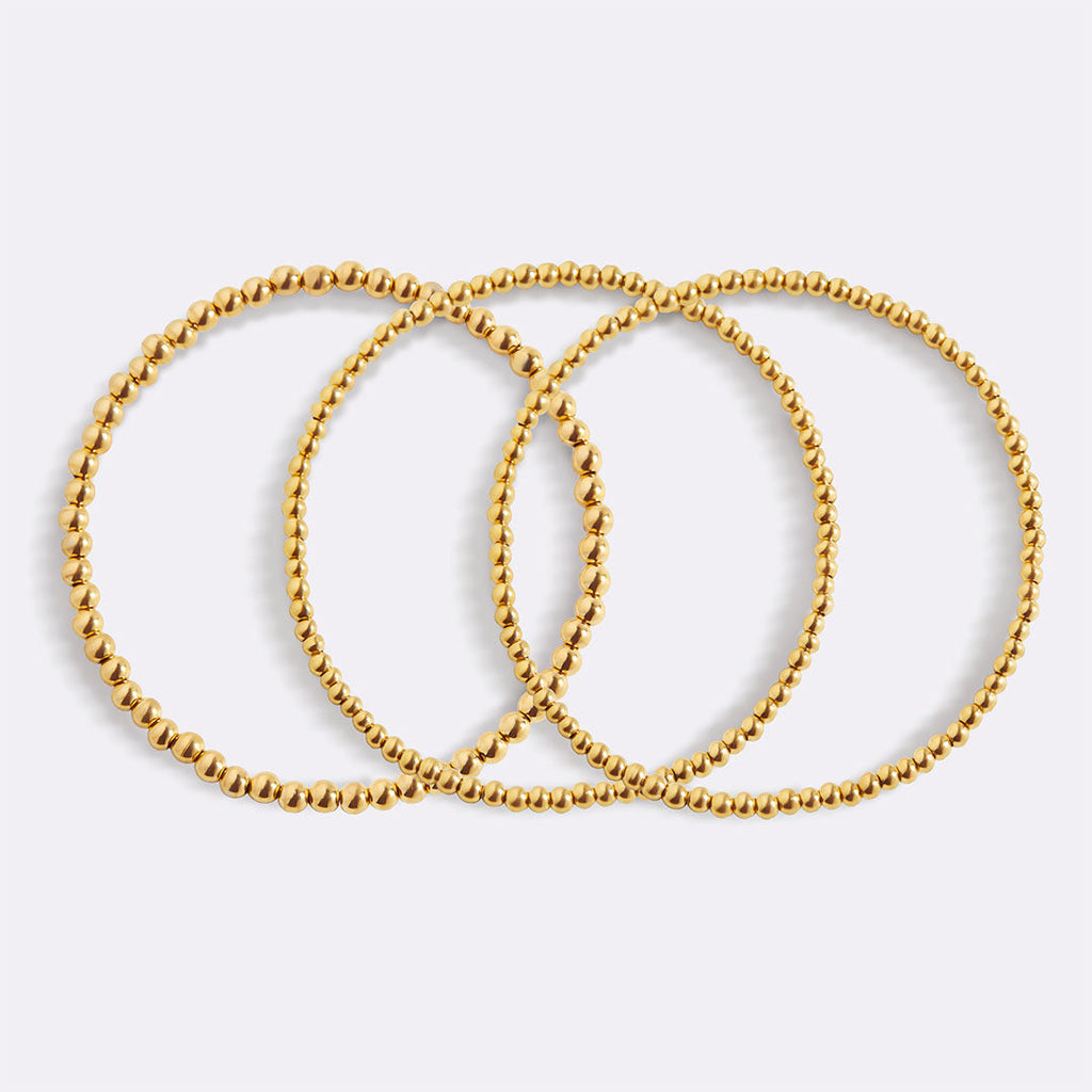 Conjunto de pulseras apilables con cuentas 433