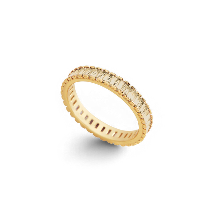Baguette Birthstone Eternity Band