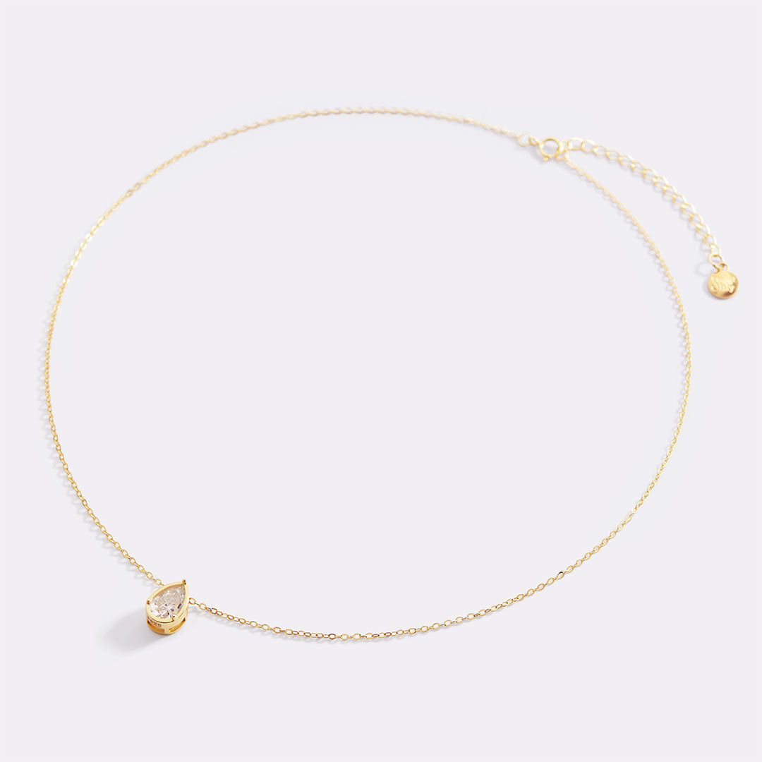 Diamond Teardrop Necklace