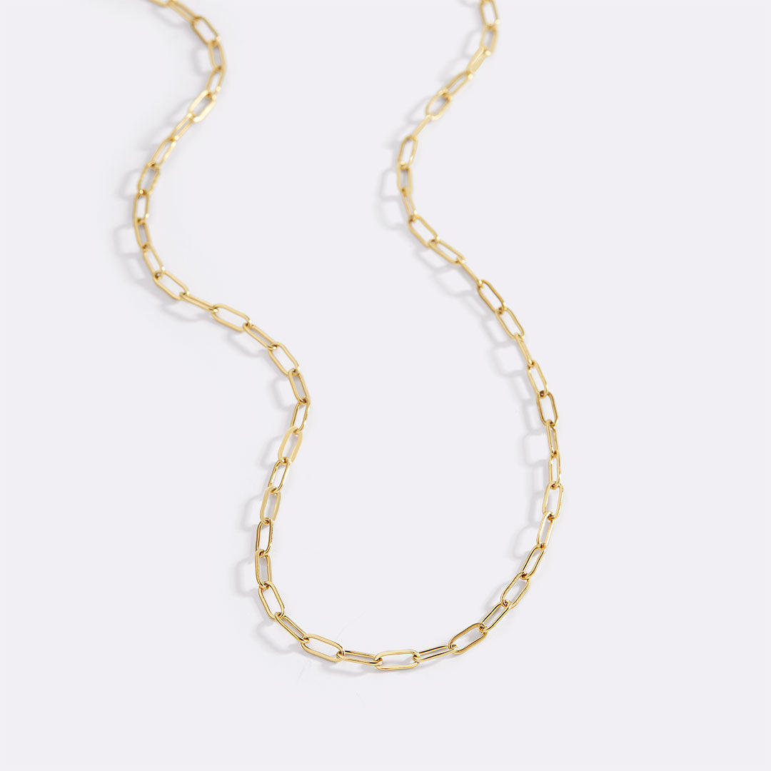 Thin Paperclip Necklace