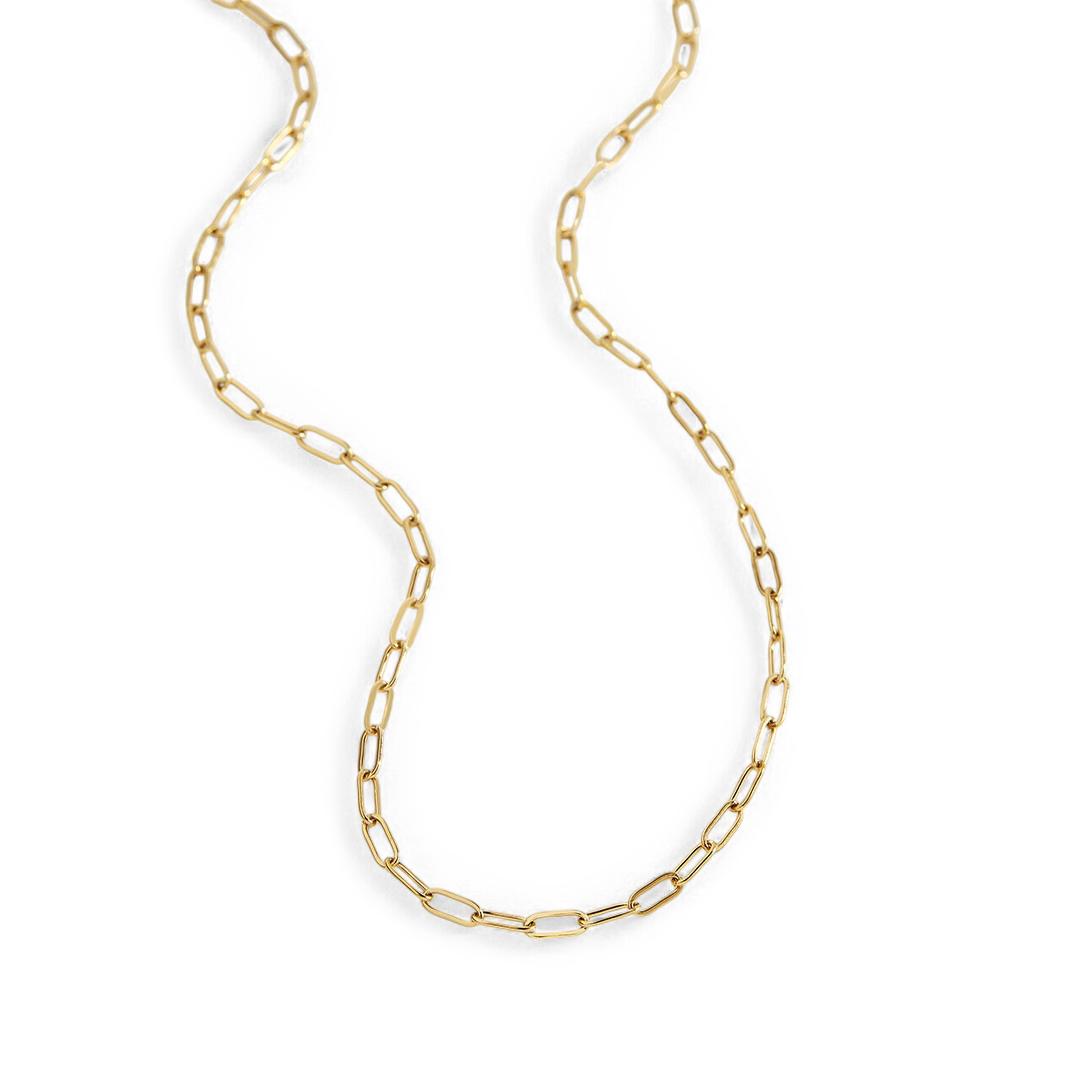 Thin Paperclip Necklace