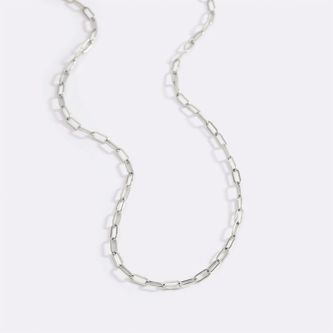 Thin Paperclip Necklace