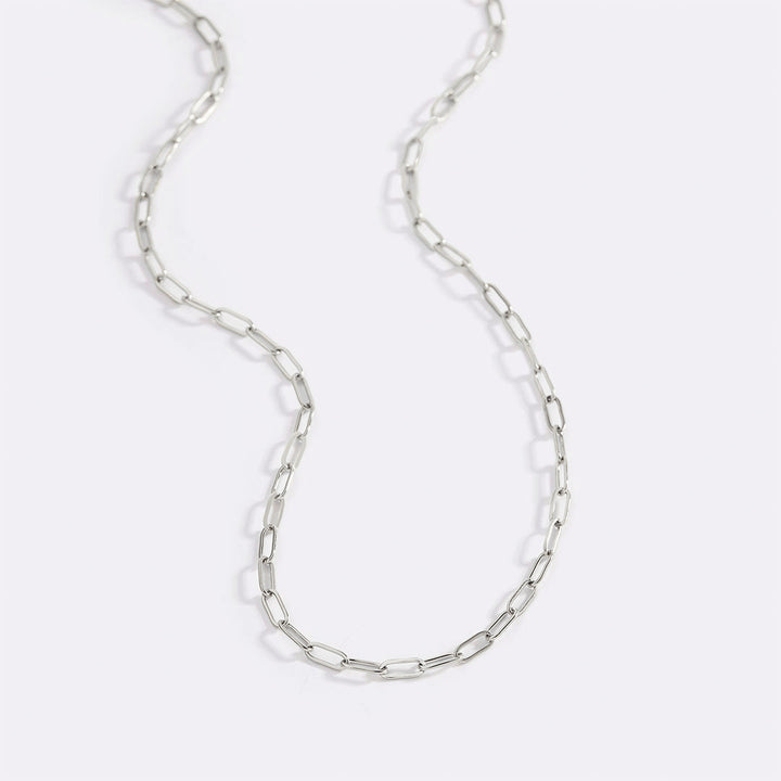 Thin Paperclip Necklace