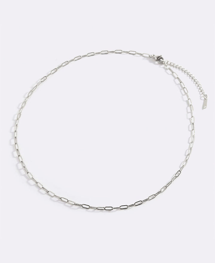 Thin Paperclip Necklace