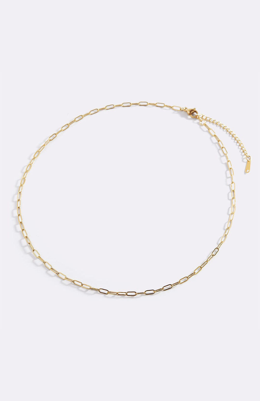 Thin Paperclip Necklace