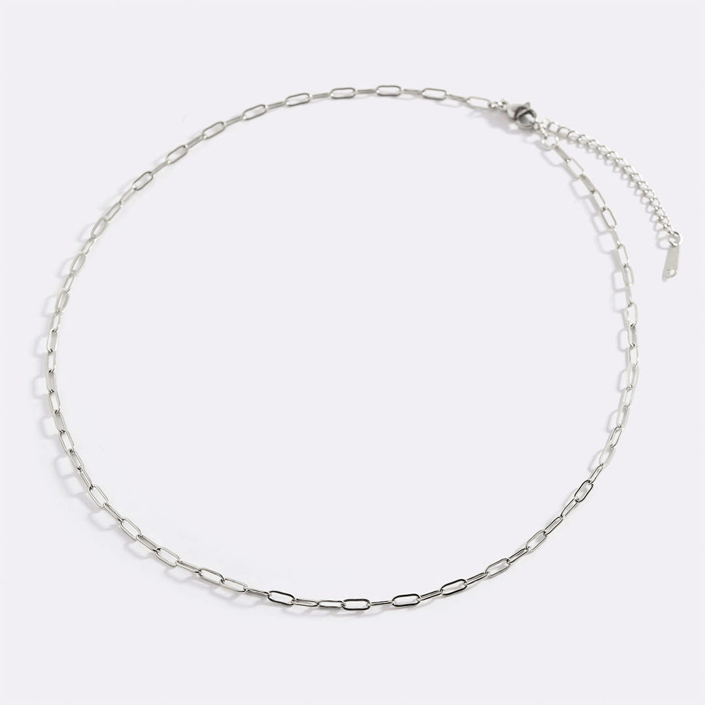 Thin Paperclip Necklace