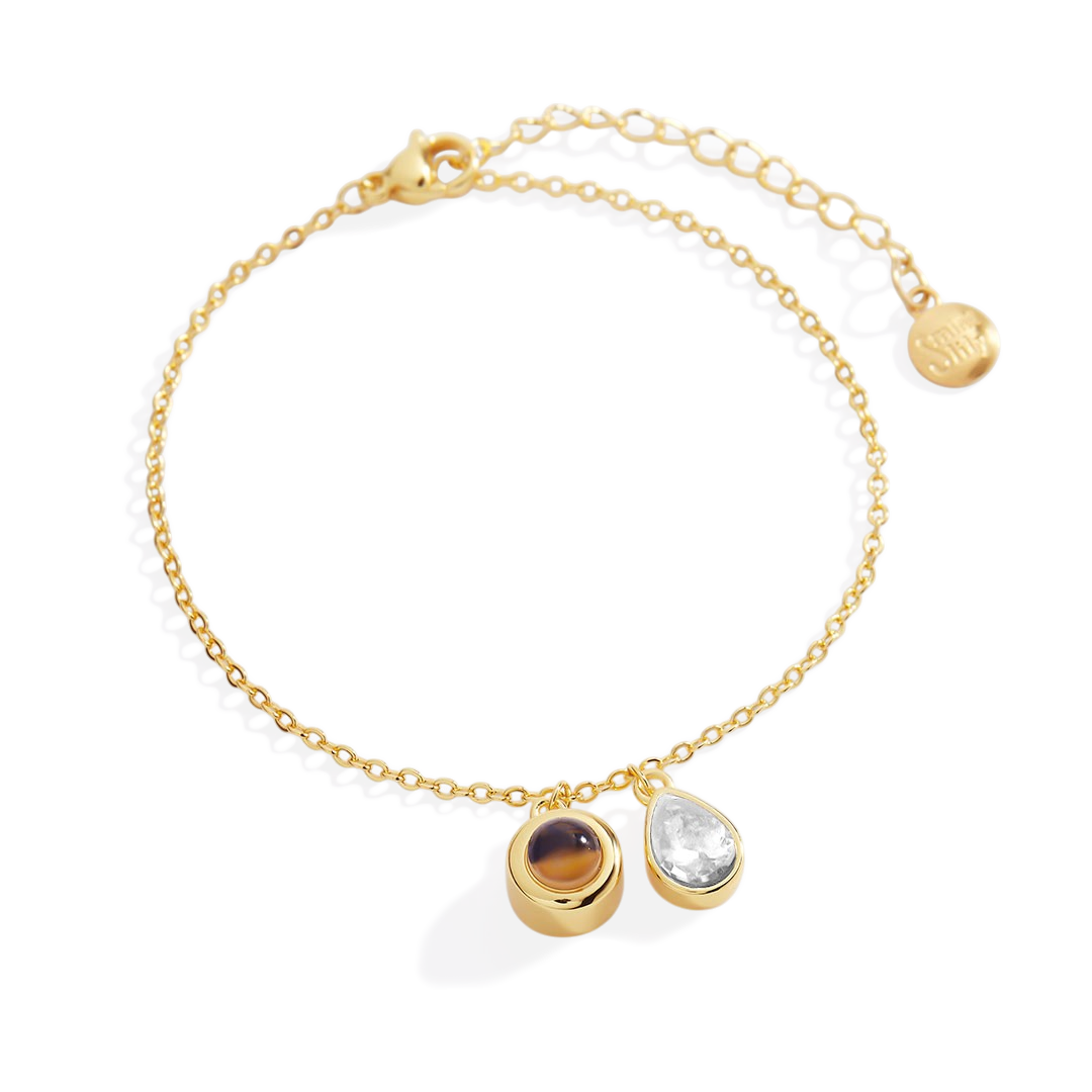 Birthstone Photo Bracelet