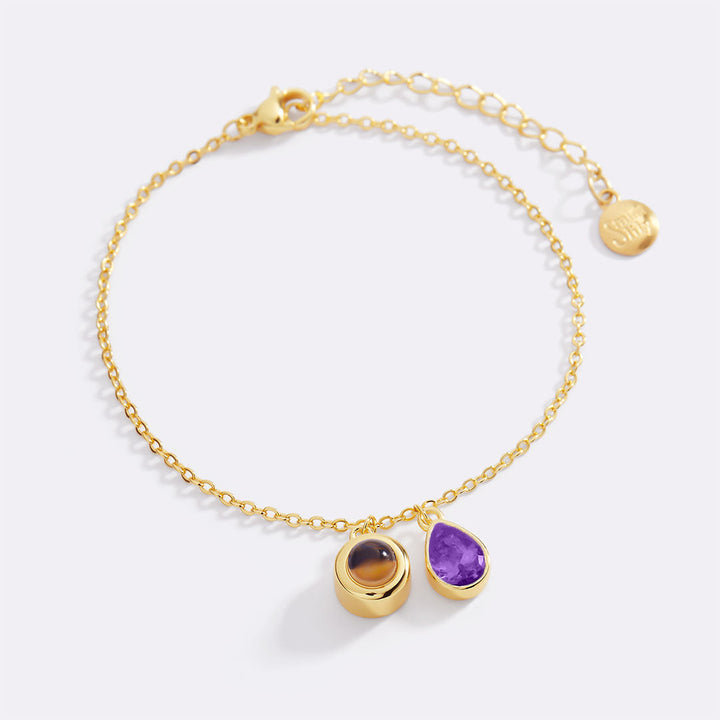 Birthstone Photo Bracelet