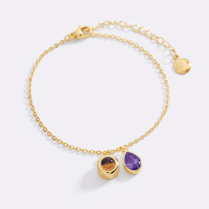Birthstone Photo Bracelet