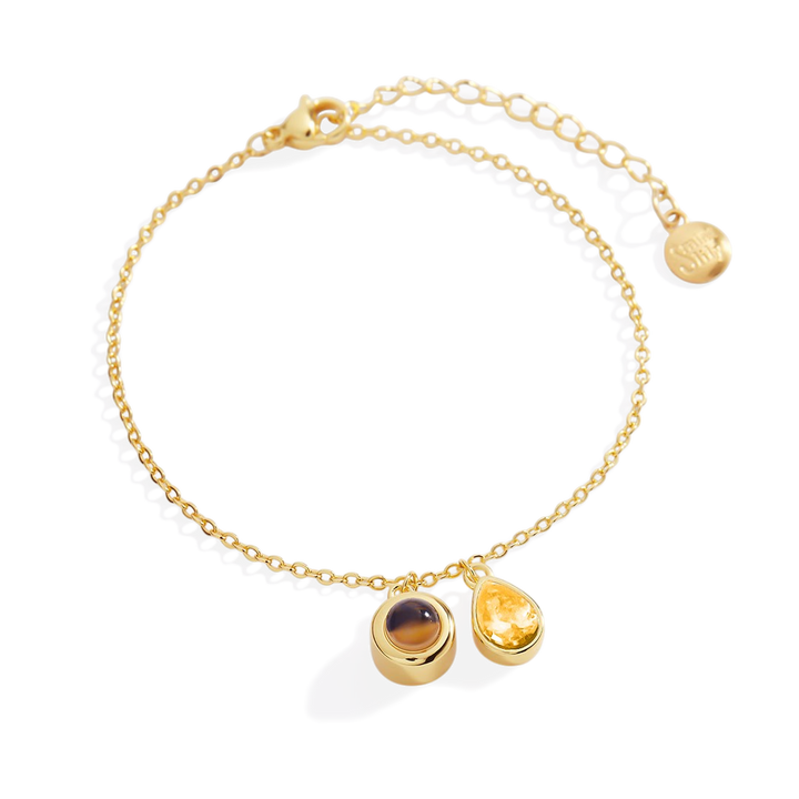 Birthstone Photo Bracelet